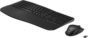 HP 685 - Tastatur-und-Maus-Set - dual mode, 3-zone layout, multi-device, 23 programmable keys, OS Auto-Detection, low profile key travel - full size - kabellos - 2.4 GHz, Bluetooth - QWERTZ - Deutsch - Schwarz - Smart Buy 1