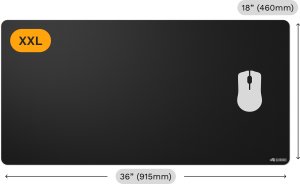 Glorious Gaming Mauspad 2 XXL, randlos, gummiert - 1220 x 610mm, schwarz 8