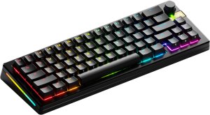 Glorious GMMK 3 Pro HE Wireless 65 % Custom Gaming-Tastatur - Pre-Built, ANSI (US), Fox HE Switches, schwarz 5