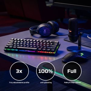 HyperX Klawiatura gamingowa 60 Alloy Origins AQUA 16