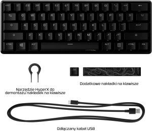 HyperX Klawiatura gamingowa 60 Alloy Origins AQUA 20