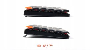 Keychron - K1 QMK Wireless Mechanical Keyboard (Version 6) White Backlight / Keychron Low Profile 2.0 Mechanical / Brown 7