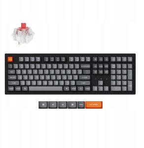 Keychron - K10 Max QMK Wireless Mechanical Keyboard - Klawiatura Mechaniczna Fully Assembled / White Backlight / Keychron Super Red 1