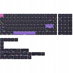 Keychron - Low Profile Dye-Sub PBT LSA Full Set Keycap Set - Keycapy do klawiatur niskoprofilowych Developer Full Set 3