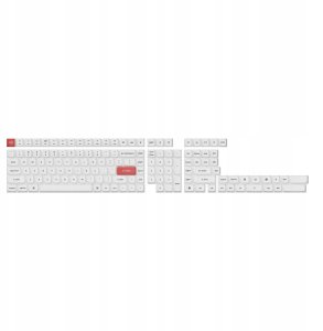 Keychron - Double Shot PBT OSA Full Set Keycap Set - Keycapy o profilu OSA Black on White Full Set 1