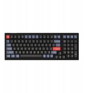Keychron - V5 QMK Custom Mechanical Keyboard - Klawiatura mechaniczna Carbon Black Keychron K Pro Red Fully Assembled Knob 7