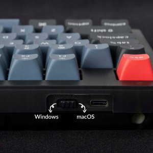 Keychron - V5 QMK Custom Mechanical Keyboard - Klawiatura mechaniczna Carbon Black Keychron K Pro Red Fully Assembled Knob 8