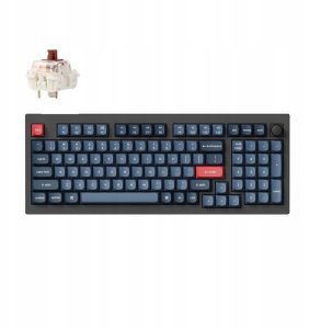 Keychron V5 Max QMK/VIA Wireless Custom Mechanical Keyboard Fully Assembled Knob / Carbon Black / Gateron Jupiter Brown 1