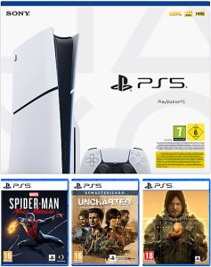 Sony Playstation 5 D Chassis Slim + 3 gry 1