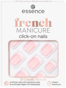 Essence French Manicure Click-on Nails 01 Classic French 12 szt 1