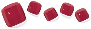 Ohora Pedicure Lakier hybrydowy w naklejce Tint Burgundy - 30szt. 1