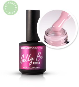 Hipoalergiczna baza żelowa do przedłużania Gelly BE Plus jasnoróżowa - Basic Pink 15ml 1