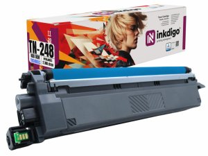Toner INKDIGO do BROTHER TN 248 2,3K Cyan P 1
