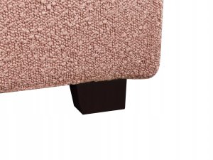 Beliani Łóżko z pojemnikiem Boucle VAUCLUSE 140 x 200 cm Pastelowy róż 11