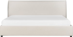 Beliani Łóżko z pojemnikiem Boucle LAVAUR 180 x 200 cm Złamana biel 4