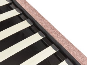 Beliani Łóżko z pojemnikiem Boucle VAUCLUSE 180 x 200 cm Pastelowy róż 10