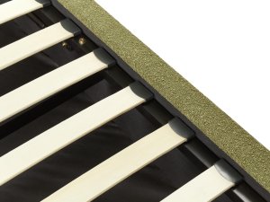 Beliani Łóżko z pojemnikiem Boucle VAUCLUSE 180 x 200 cm Oliwkowy 11