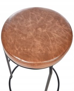 Beliani Zestaw 2 hokerów barowych MILROY Brązowy 7