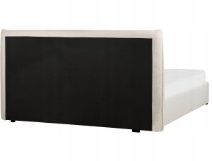 Beliani Łóżko z pojemnikiem Boucle LAVAUR 160 x 200 cm Złamana biel 6