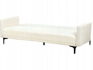 Beliani Sofa rozkładana boucle złamana biel LUCAN 6