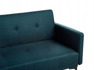 Beliani Sofa rozkładana niebieska LUCAN 12