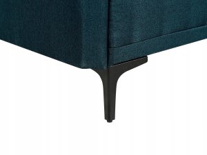 Beliani Sofa rozkładana niebieska LUCAN 13