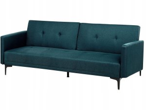 Beliani Sofa rozkładana niebieska LUCAN 6