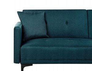 Beliani Sofa rozkładana niebieska LUCAN 10