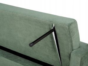 Beliani Sofa rozkładana zielona VEHKOO 11