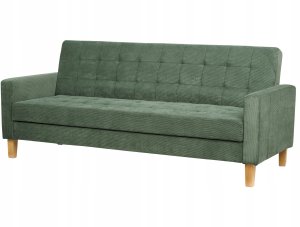 Beliani Sofa rozkładana zielona VEHKOO 5