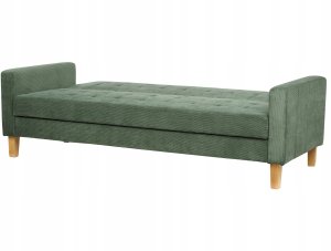 Beliani Sofa rozkładana zielona VEHKOO 6