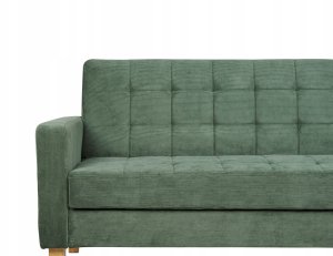 Beliani Sofa rozkładana zielona VEHKOO 9