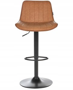 Beliani Zestaw 2 krzeseł barowych DUBROVNIK Obrotowy Złoty brąz 4