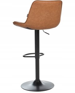 Beliani Zestaw 2 krzeseł barowych DUBROVNIK Obrotowy Złoty brąz 5