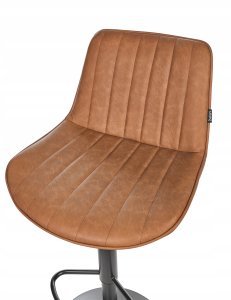 Beliani Zestaw 2 krzeseł barowych DUBROVNIK Obrotowy Złoty brąz 9