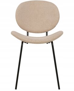 Beliani Zestaw 2 krzeseł do jadalni LUANA Boucle Beżowoszary 6