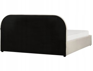 Beliani Łóżko z pojemnikiem Boucle QUILLIEN 160 x 200 cm Jasnobeżowy 6