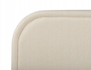 Beliani Łóżko z pojemnikiem Boucle QUILLIEN 160 x 200 cm Jasnobeżowy 8