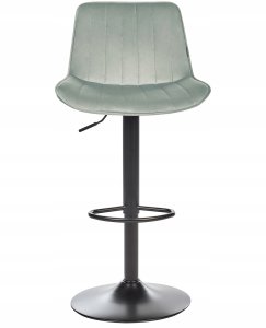 Beliani Zestaw 2 krzeseł barowych DUBROVNIK Welur Obrotowy Miętowy 4