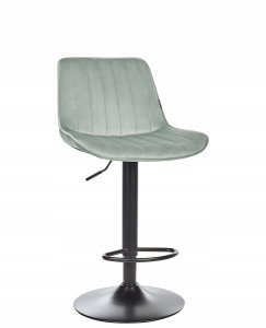 Beliani Zestaw 2 krzeseł barowych DUBROVNIK Welur Obrotowy Miętowy 6