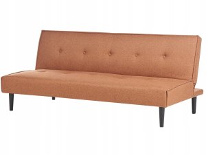 Beliani Sofa rozkładana złoty brąz VISBY 5
