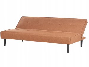 Beliani Sofa rozkładana złoty brąz VISBY 6