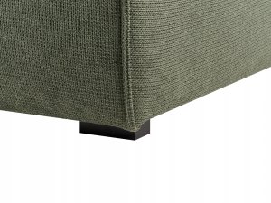 Beliani Narożnik lewostronny ciemnozielony DOLVA 9