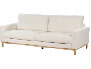 Beliani Sofa 3-osobowa biała boucle SIGGARD 5