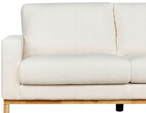 Beliani Sofa 3-osobowa biała boucle SIGGARD 7