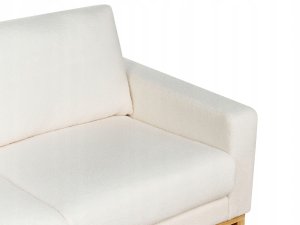 Beliani Sofa 3-osobowa biała boucle SIGGARD 8