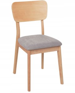 Beliani Zestaw 2 krzeseł do jadalni MINIER Drewno Jasnobrązowy 6