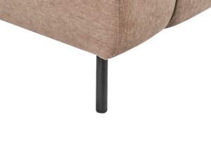 Beliani Szezlong prawostronny brązowy LANNILS 10