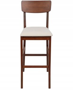 Beliani Zestaw 2 krzeseł barowych AMBLER Ciemnobrązowy 4