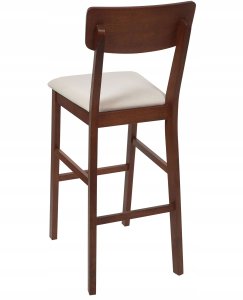 Beliani Zestaw 2 krzeseł barowych AMBLER Ciemnobrązowy 5